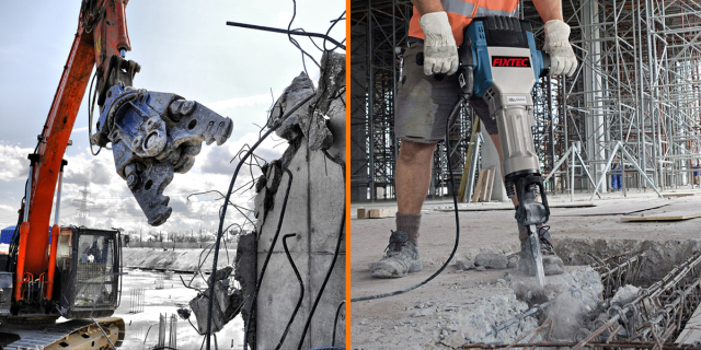 Manual or Mechanical Concrete Demolition — What to Choose?