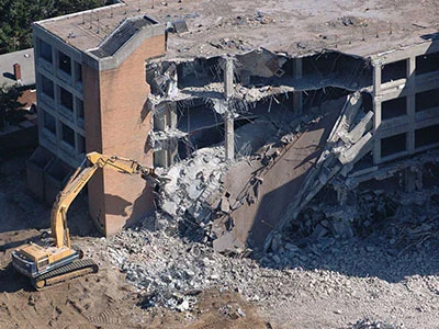 demolition of monolithic structures