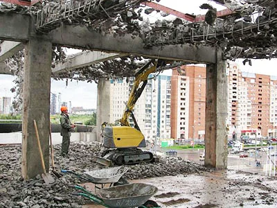 demolition of concrete floors