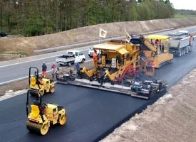 Asphalt laying Asphalt laying photo