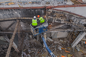 Dismantling the roof