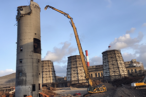 Dismantling of water towers