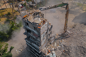 Dismantling of buildings photo