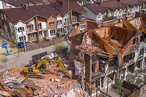 House dismantling House dismantling photo